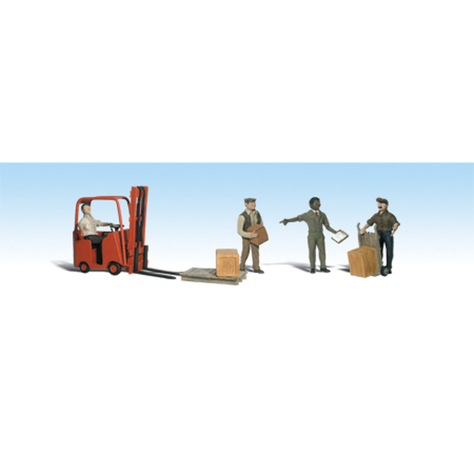 HO Workers with Forklift