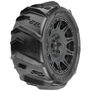 1/6 Dumont Sand/Snow F/R 5.7” Tires MTD 24mm Black Raid 8x48 Hex (2)