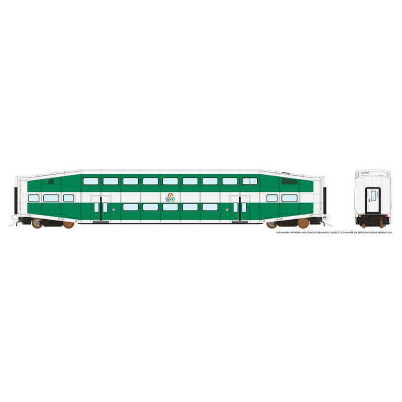 HO BiLevel Commuter Car - TriRail Coach: UN#D