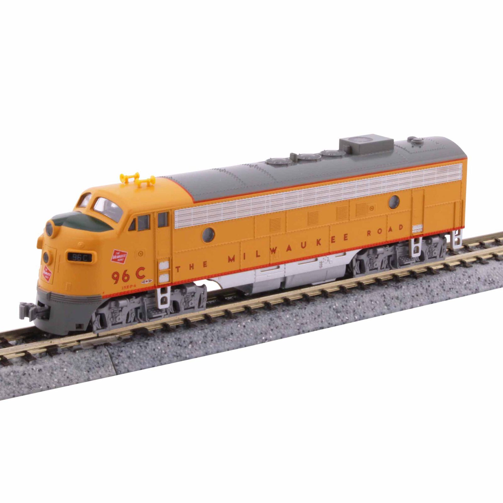 N EMD FP7 Locomotive, Milwaukee Road Post 1955 Scheme w/ Pre-Installed DCC