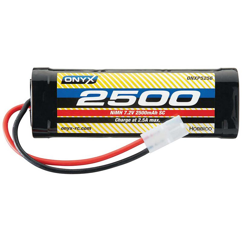 7.2V 2500mAh 6-Cell Sub-C Stick NiMH Battery: Tamiya Connector