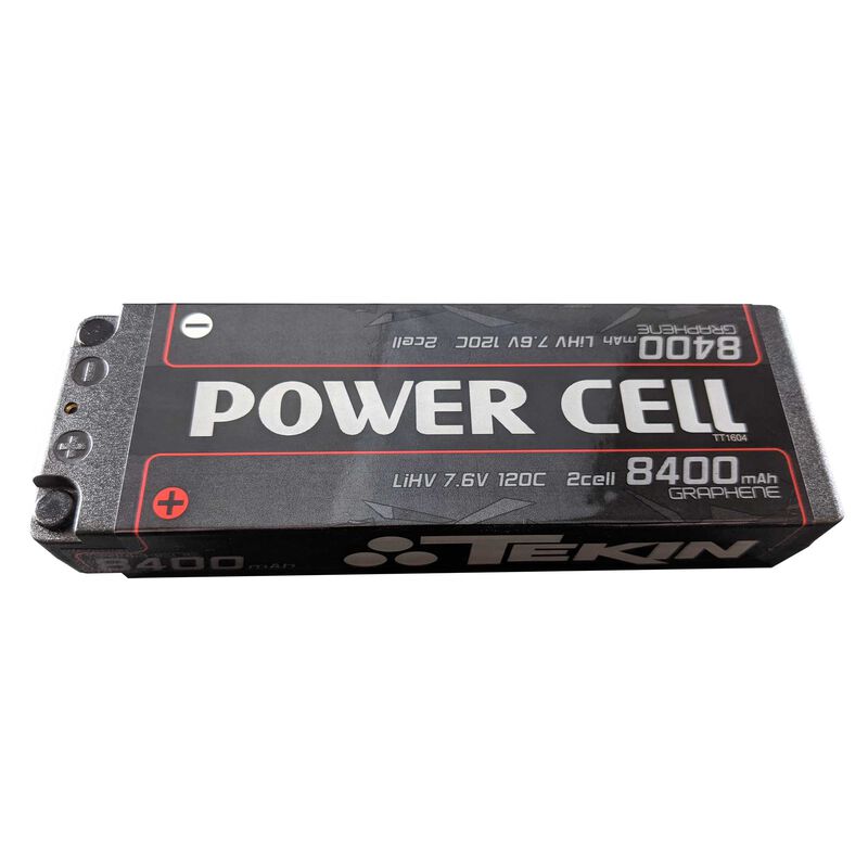 7.6V 8400mAh 2S 120C Hardcase LiHV Battery: 5mm High Power Bullet