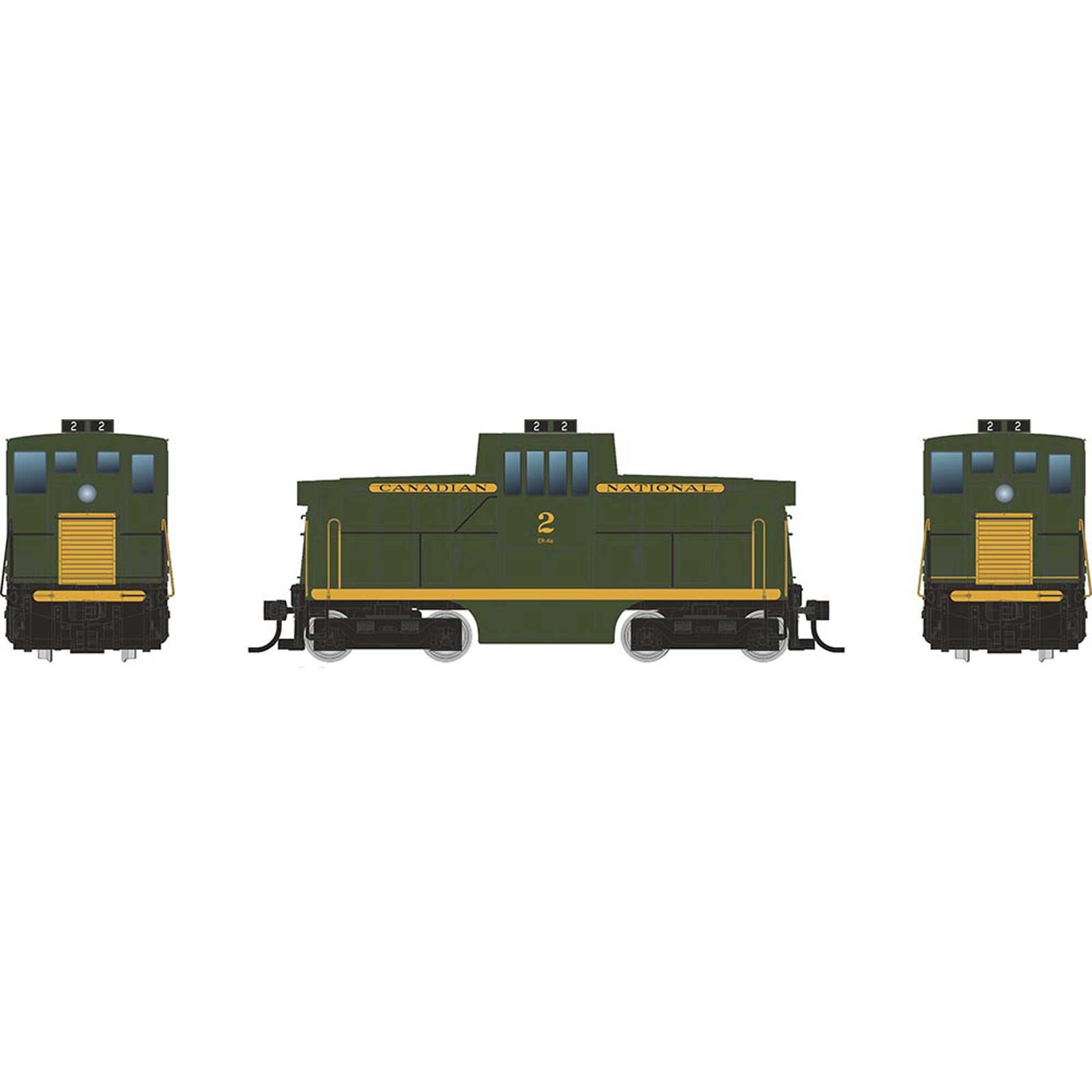 HO GE 44 Tonner Switcher Locomotive, CN Green #2