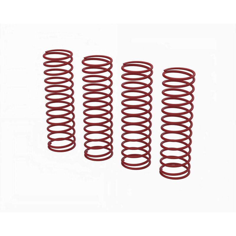 Shock Spring Set E, 0.50N/mm, Red (4): GROM