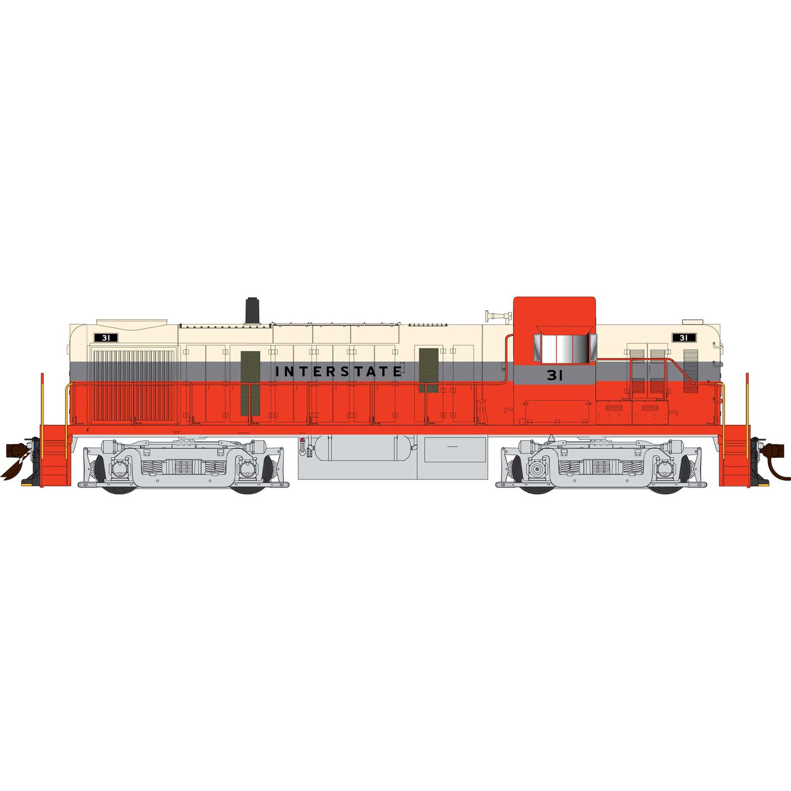 HO Alco RS-3 DCC/Sound Interstate #31