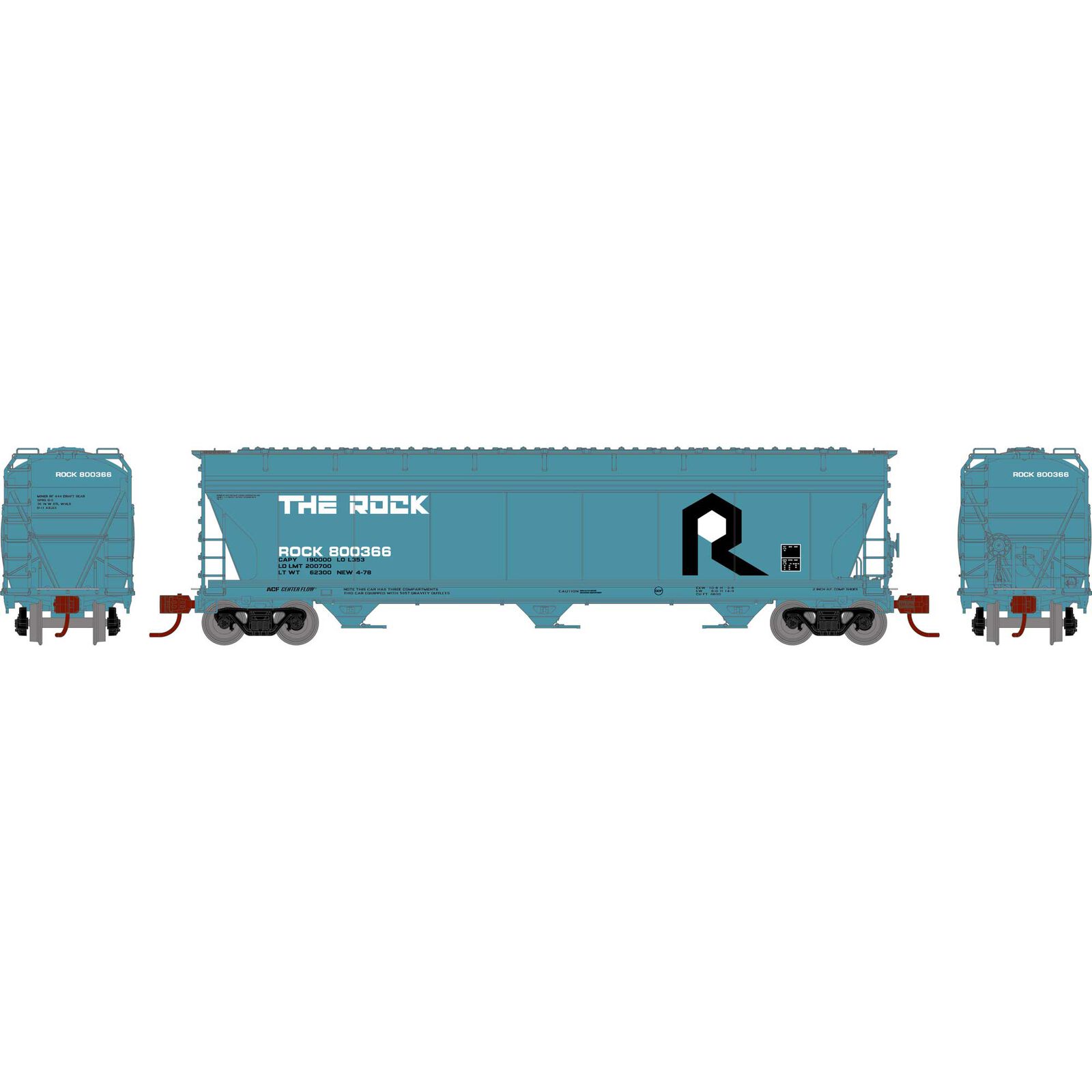 N ACF4600 Covered Hoppers, RI #800366