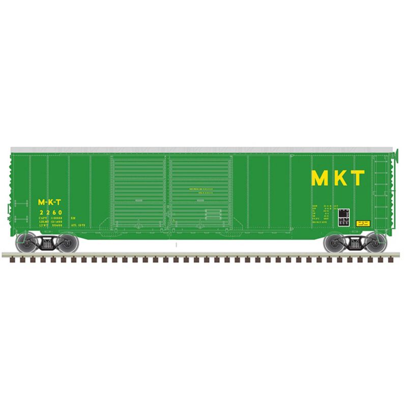 HO 50' Postwar Box Car Missouri-Kansas-Texas 2285