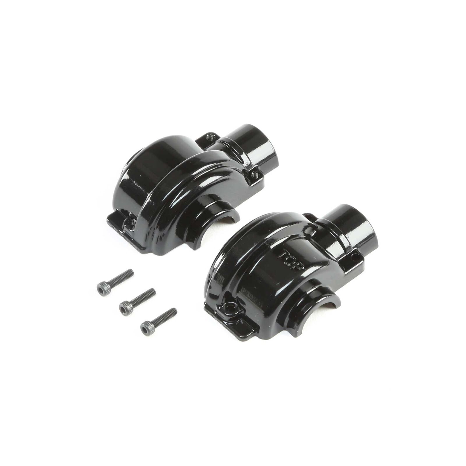 Aluminum Diff Case Black: LST 3XL-E