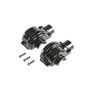 Aluminum Diff Case Black: LST 3XL-E