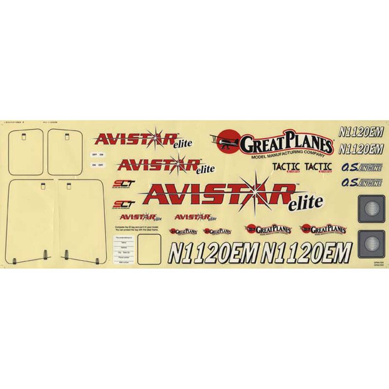 Decals, Avistar Elite