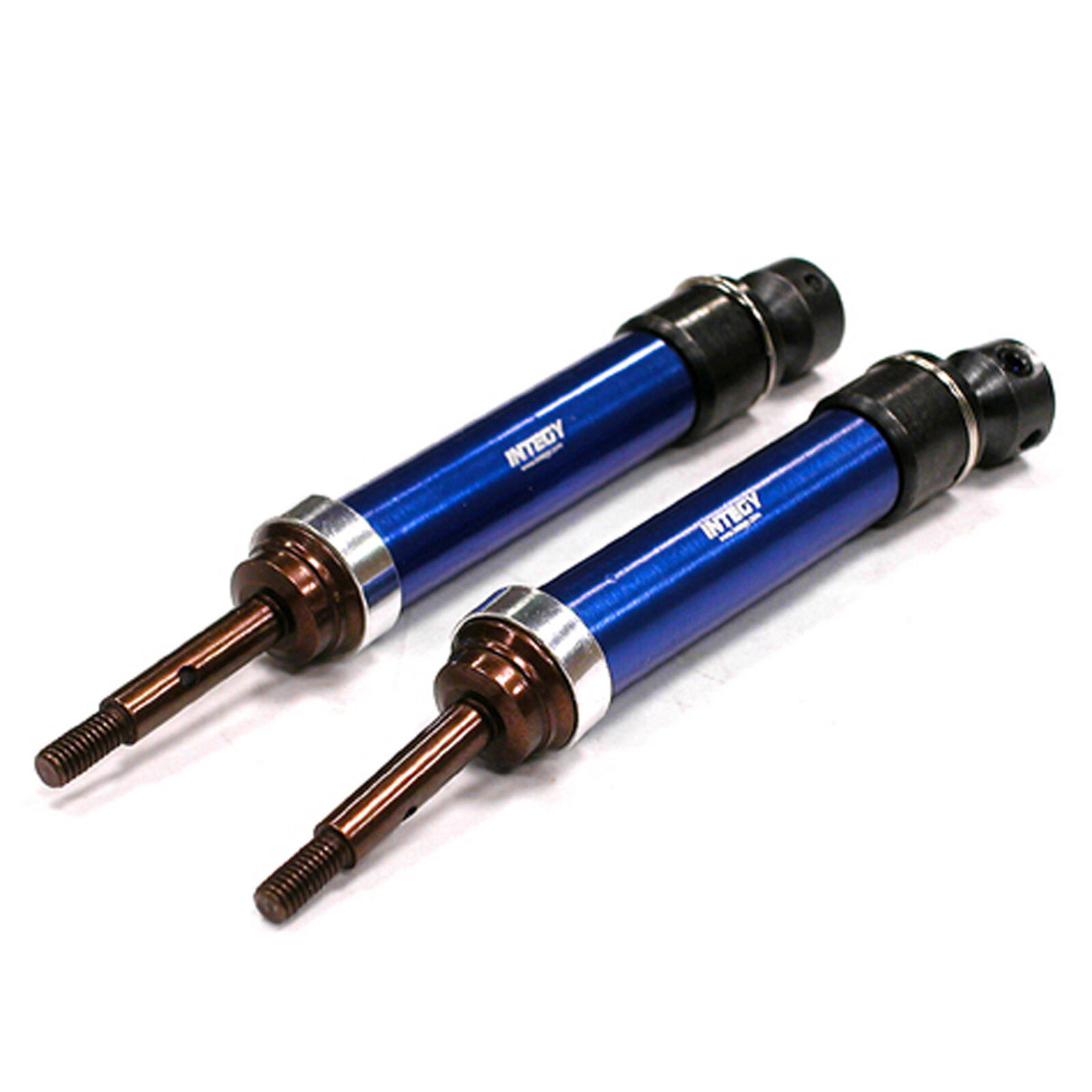 XHD Steel Rear Universal Driveshafts, Blue: Traxxas Slash, Stampede (4x4)