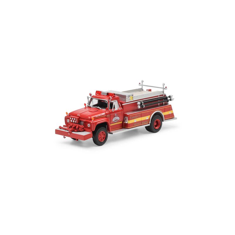 HO Ford F-850 Fire Truck, Firehouse Diner #911
