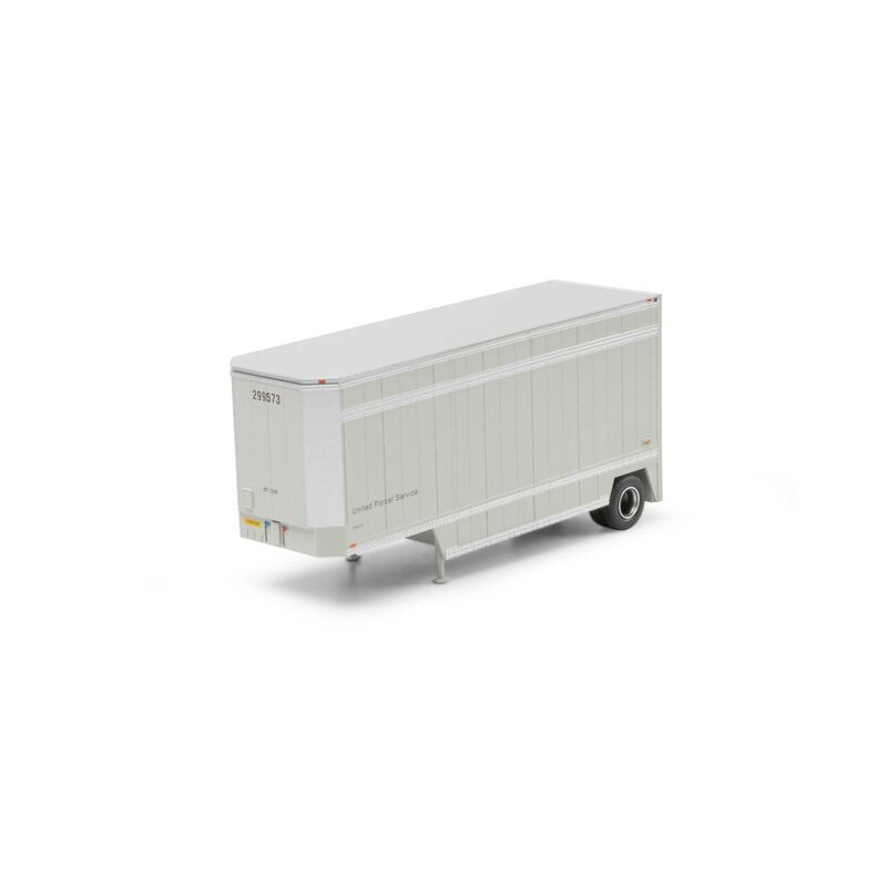 Athearn HO ATH 28' Parcel (PUP) Trailer, UPS without Shield #292456