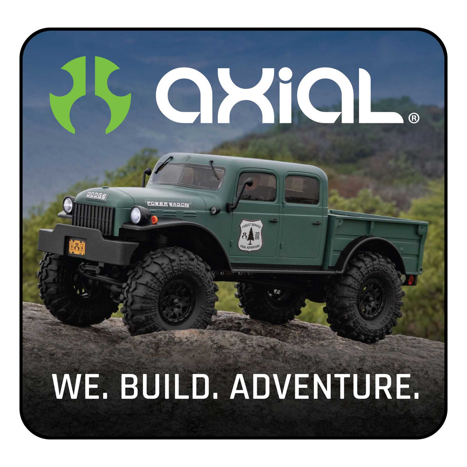 Axial We Build Adventure Sticker