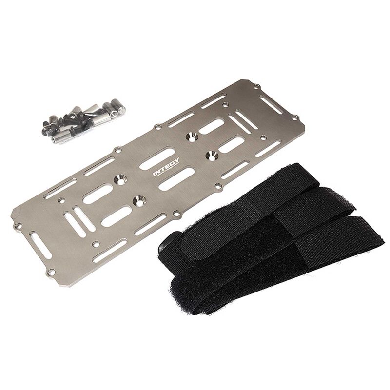 Battery Mounting Plate, Grey: 1/10 Enduro Sendero