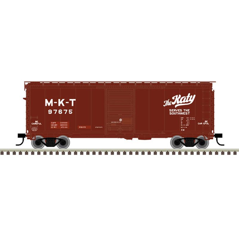 N 40' PS-1 Box Car MKT 97698, Brown/White