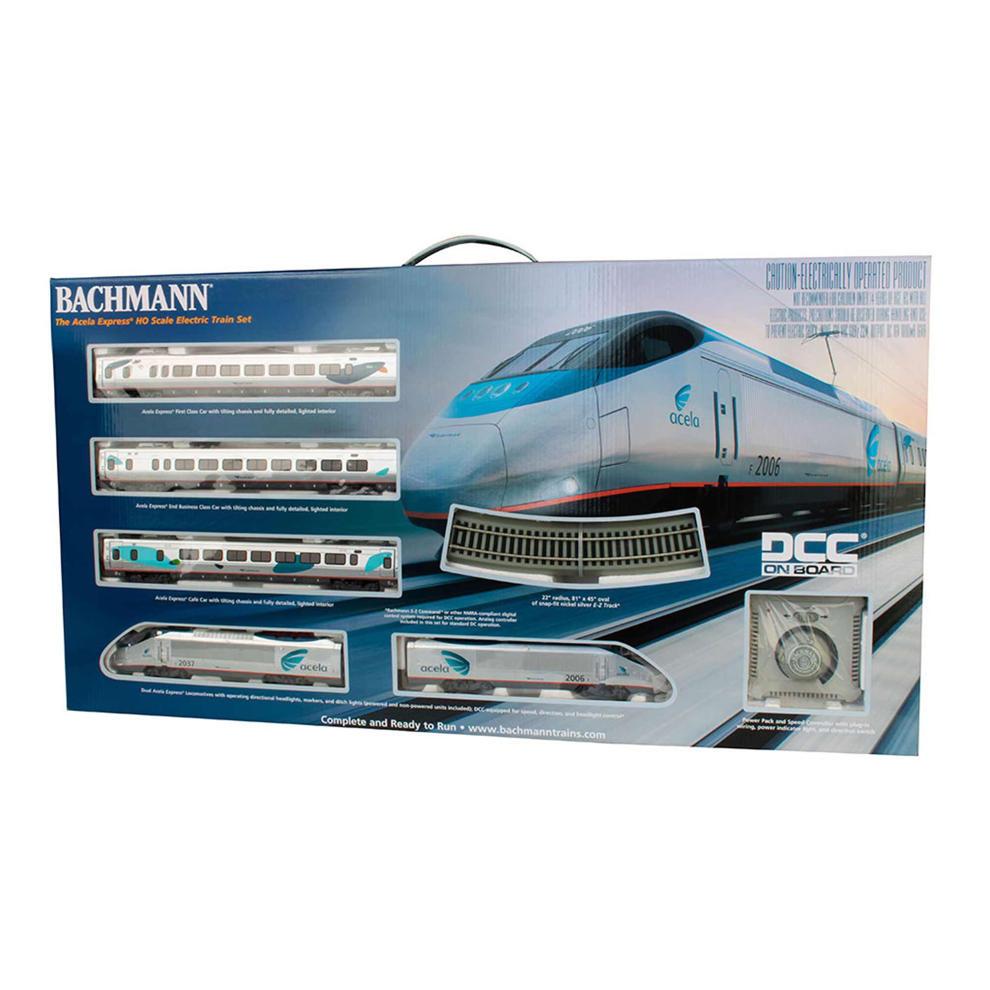 Bachmann Industries HO Spectrum Acela Train Set with DCC Amtrak