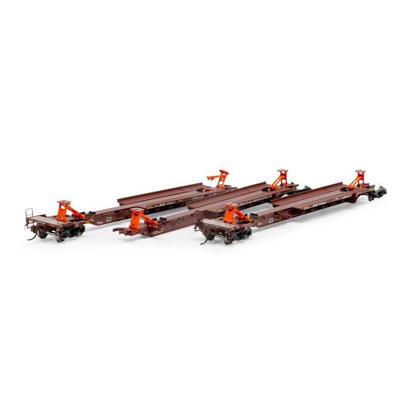 HO RTR 57' Trinity Spine Car, BNSF #300531 (3)