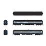 HO Scale B&O Coach-Baggage Combine, #1497, Blue/Gray/Imitation Gold