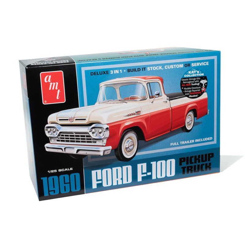 1/25 1960 Ford F100 Pickup with Trailer