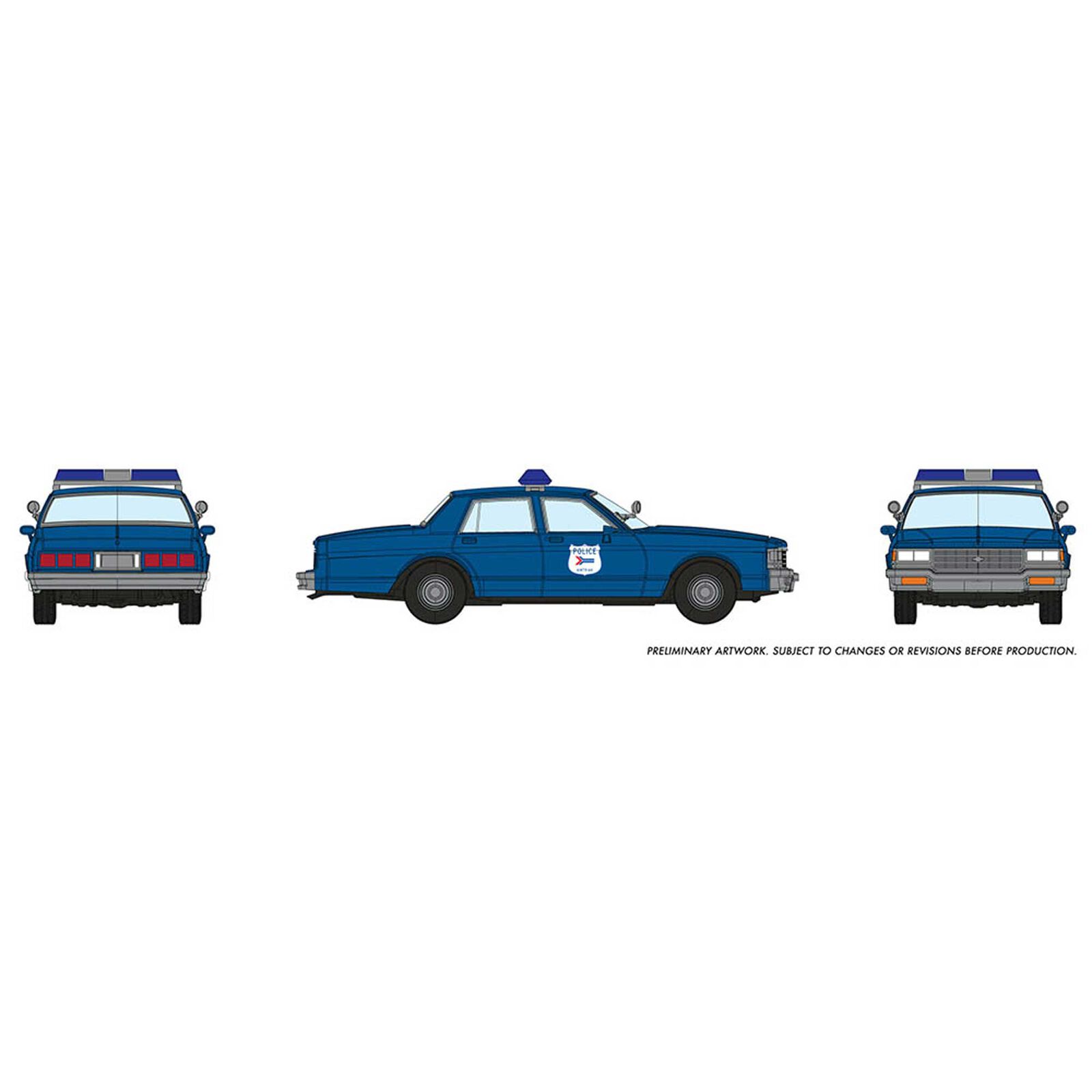 HO Chevrolet Impala Sedan: Amtrak Police