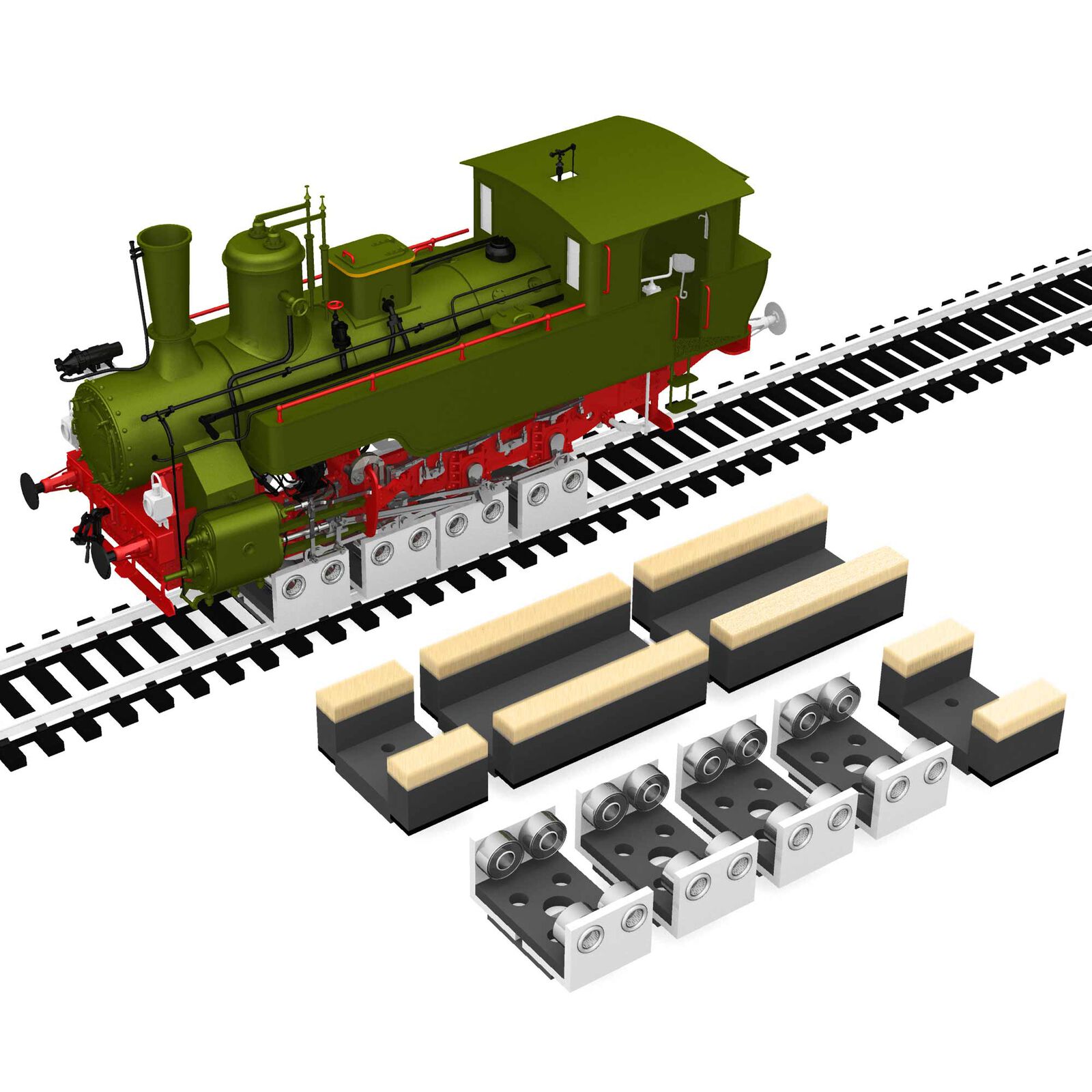 HO Rollers & Drive Wheel Cleaners (8)