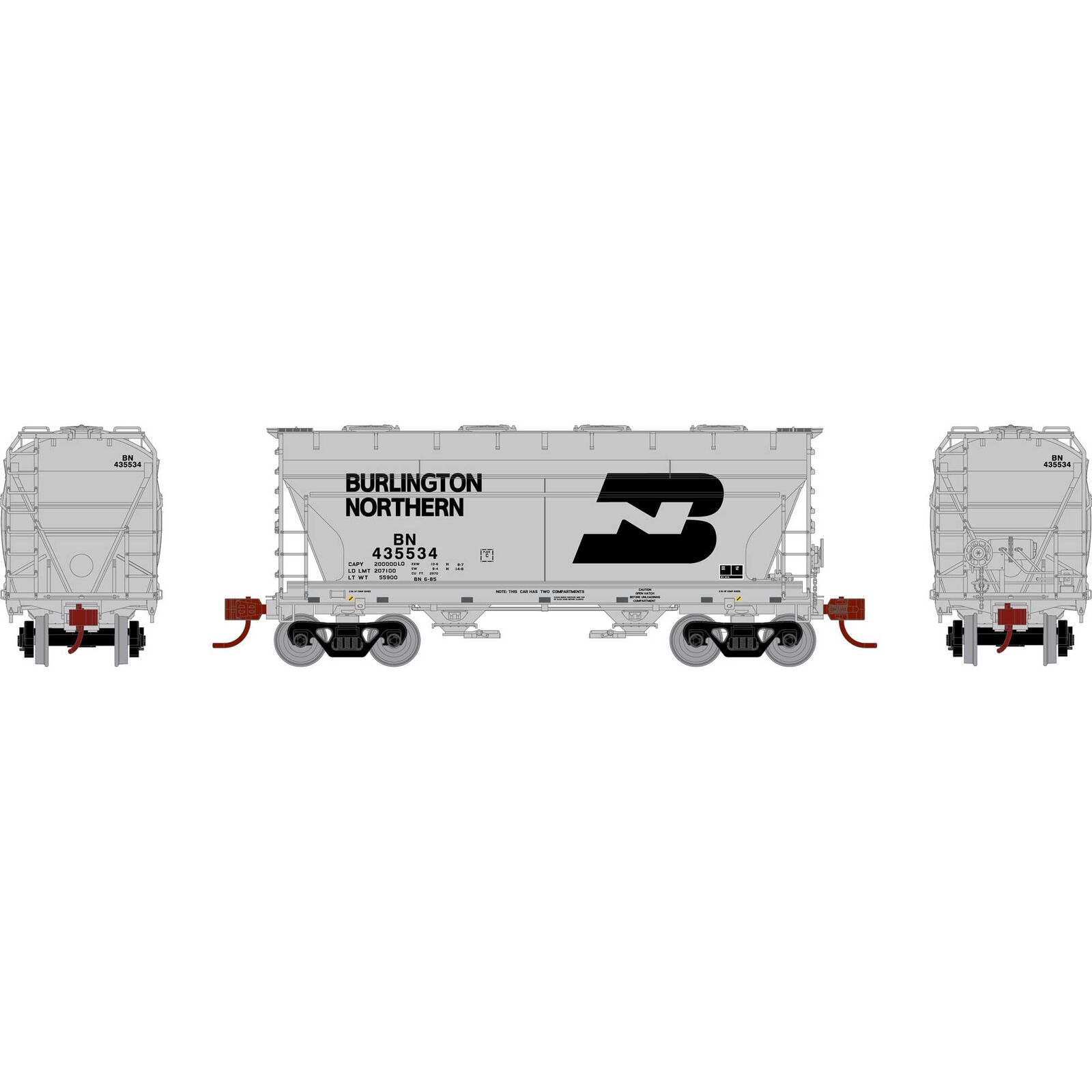 N ACF 2970 Covered Hopper, BN #435534