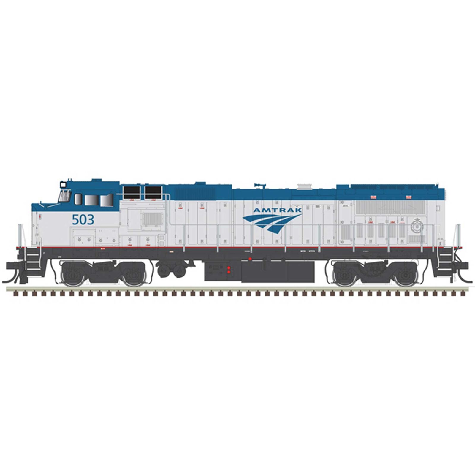 N Dash 8-40 B/BW Loco Amtrak Phase V 509
