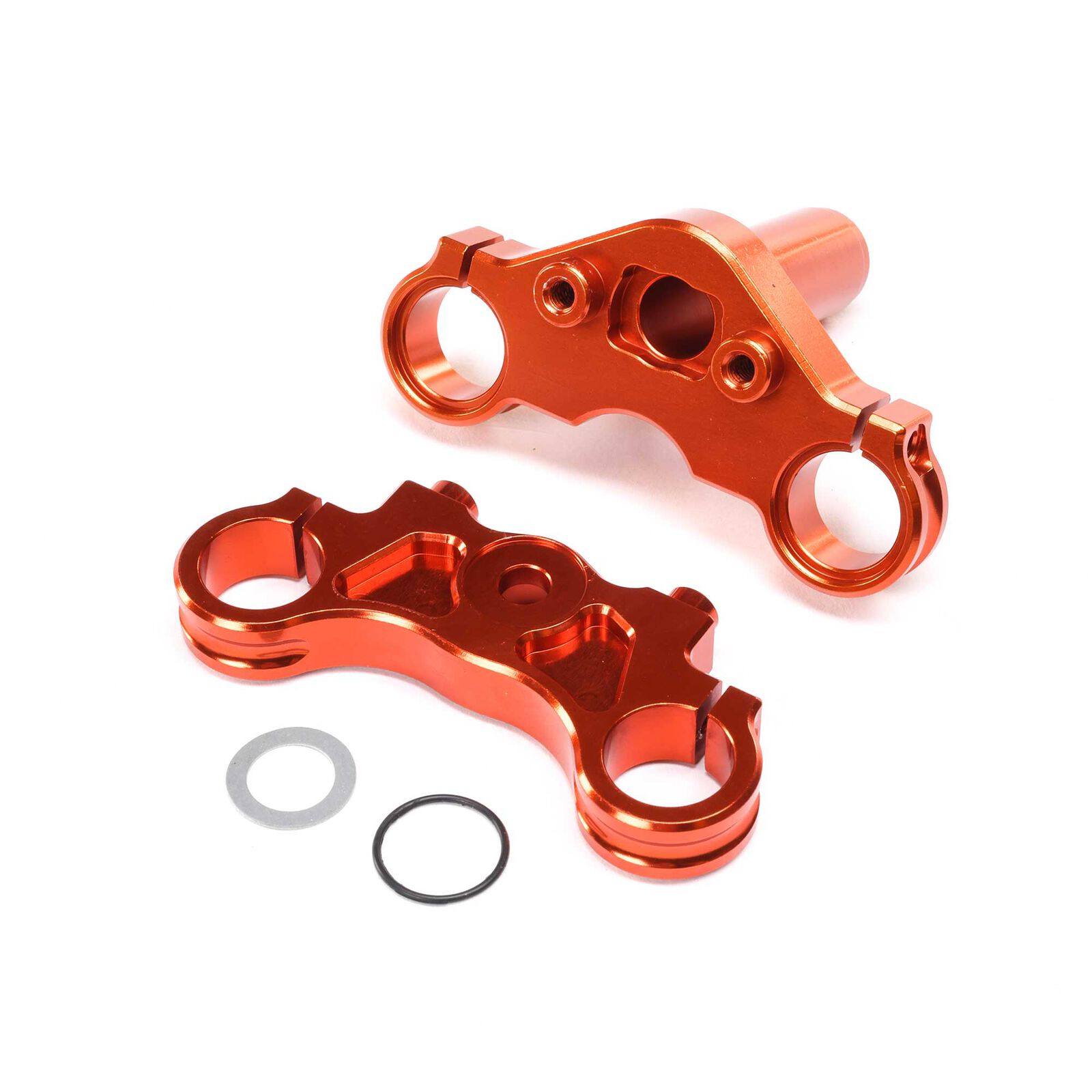 Aluminum Triple Clamp Set, Orange: PM-MX/SM