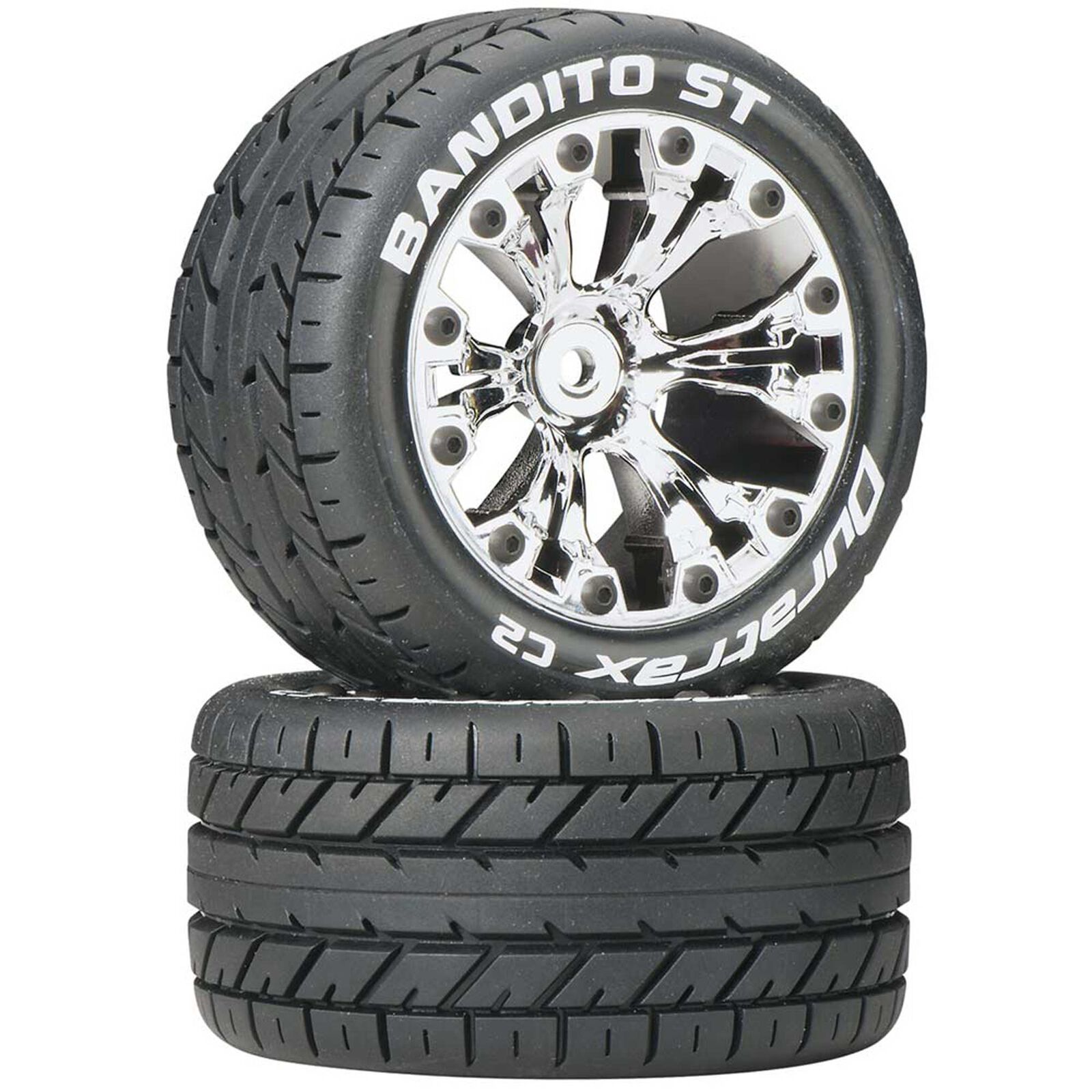 Bandito ST 2.8" 2WD Mounted Rear C2 Tires, Chrome (2)