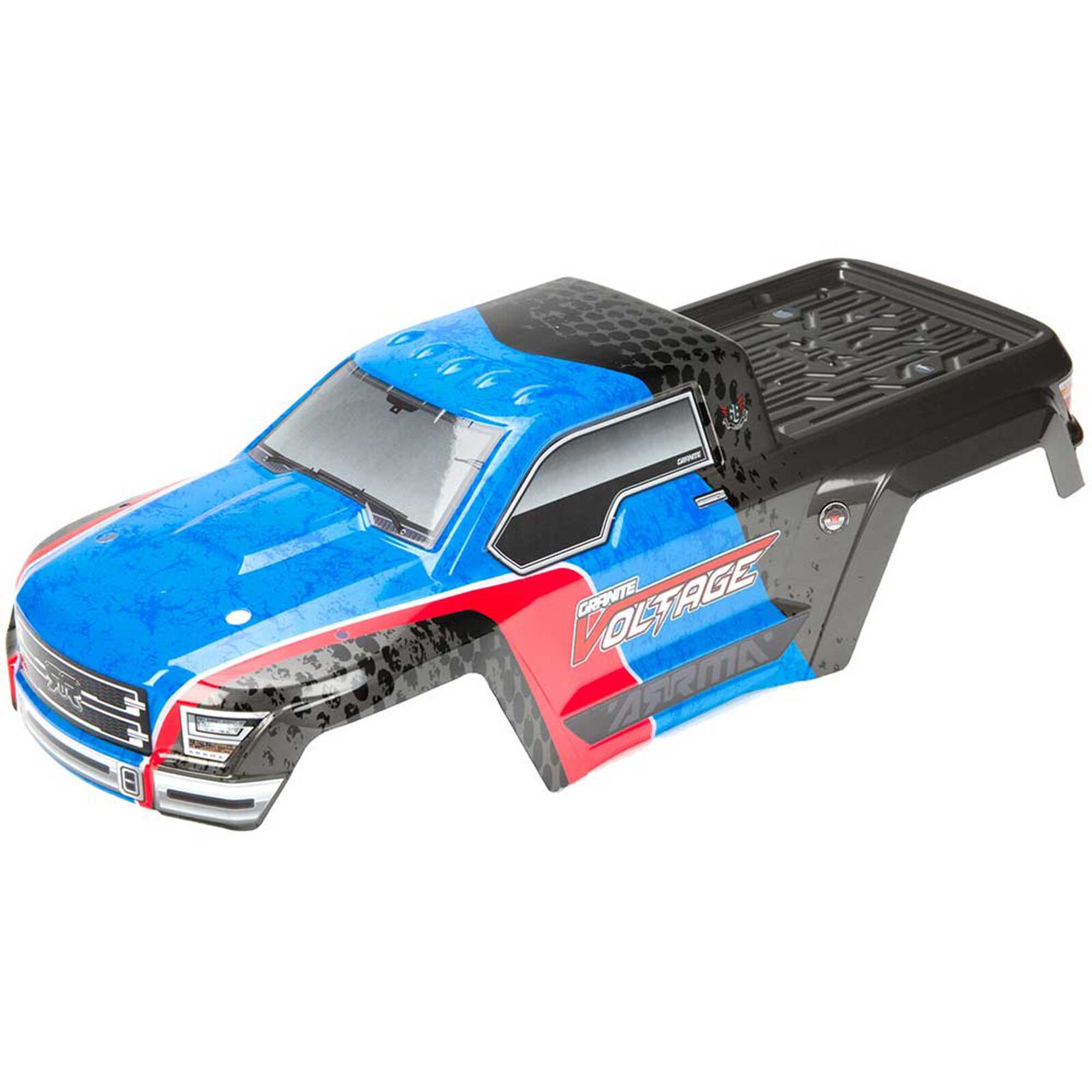 1/10 Painted Body with Decals, Blue/Black: GRANITE  VOLTAGE