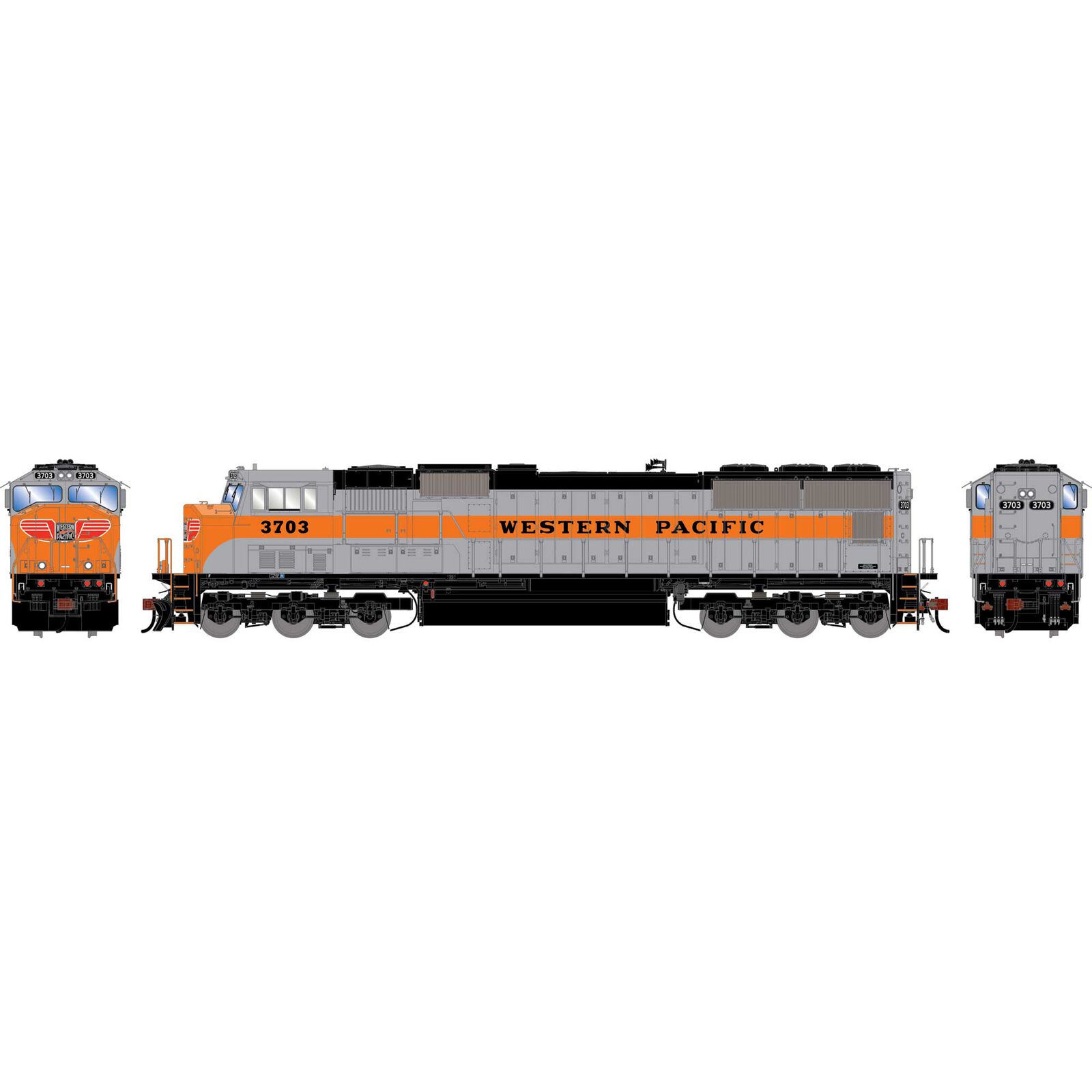 HO SD70M Locomotive, Legendary Liveries WP #3703