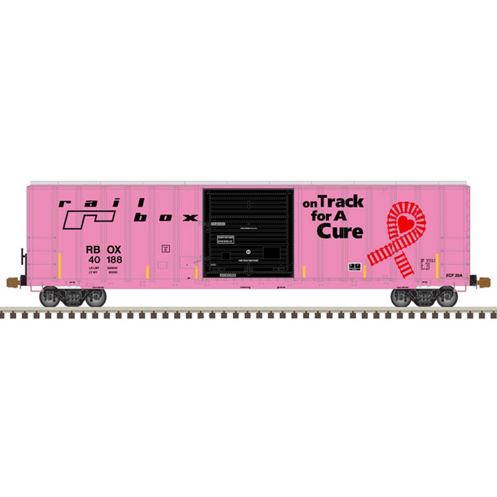 Railbox+ (On Track for a Cure) 40188 (Pink Black)
