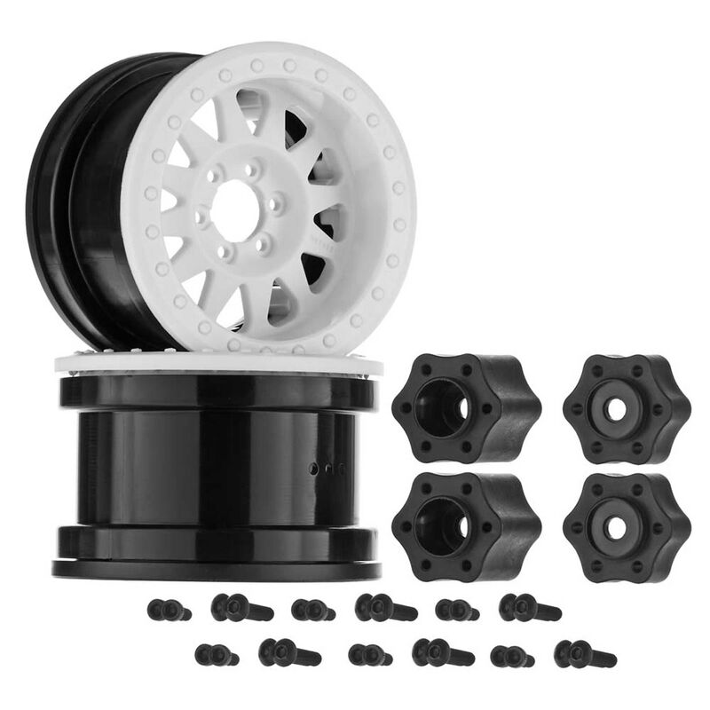 1/10 Method IFD 2.2 Beadlock Wheels, 12mm Hex, White (2)
