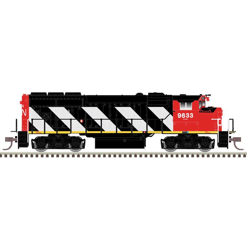 N GP40-2W Gold Canadian National Zebra Stripes 9648