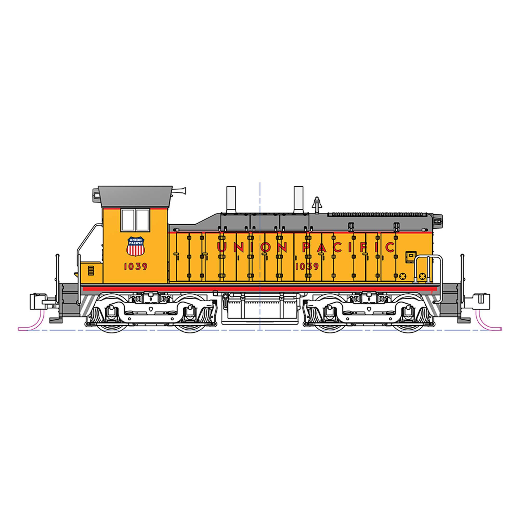 美品KATO176-4379 EMD NW2 UnionPacific#1032 Kato USA, Inc. Kato USA, Inc. (N)EMD NW2 Union Pacific #1032 w