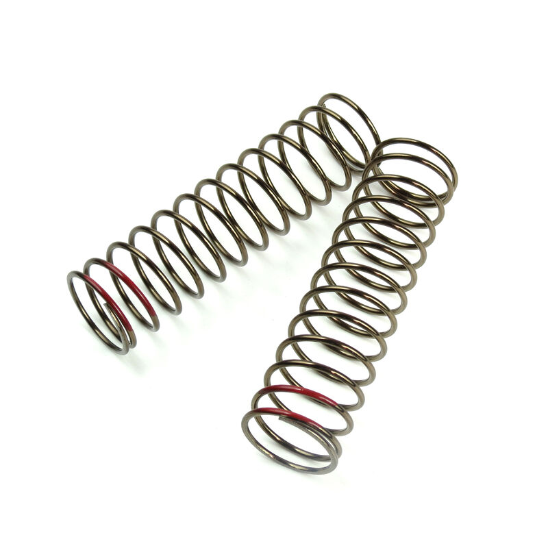 LF Shock Spring Set, Rear, 1.6x13.7, 85mm, Red
