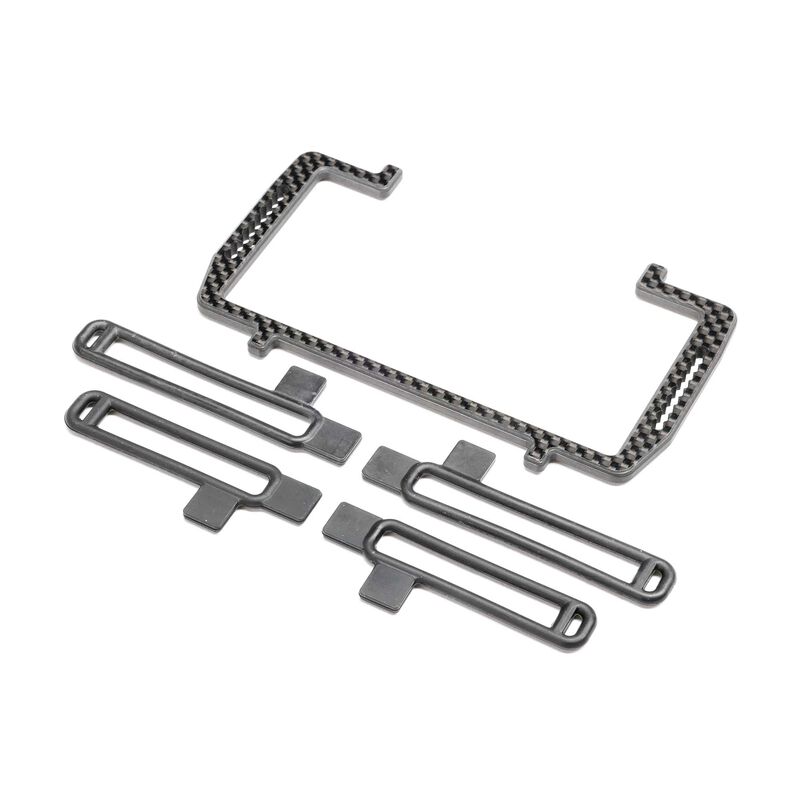 Battery Mount Set, Carbon: 22X