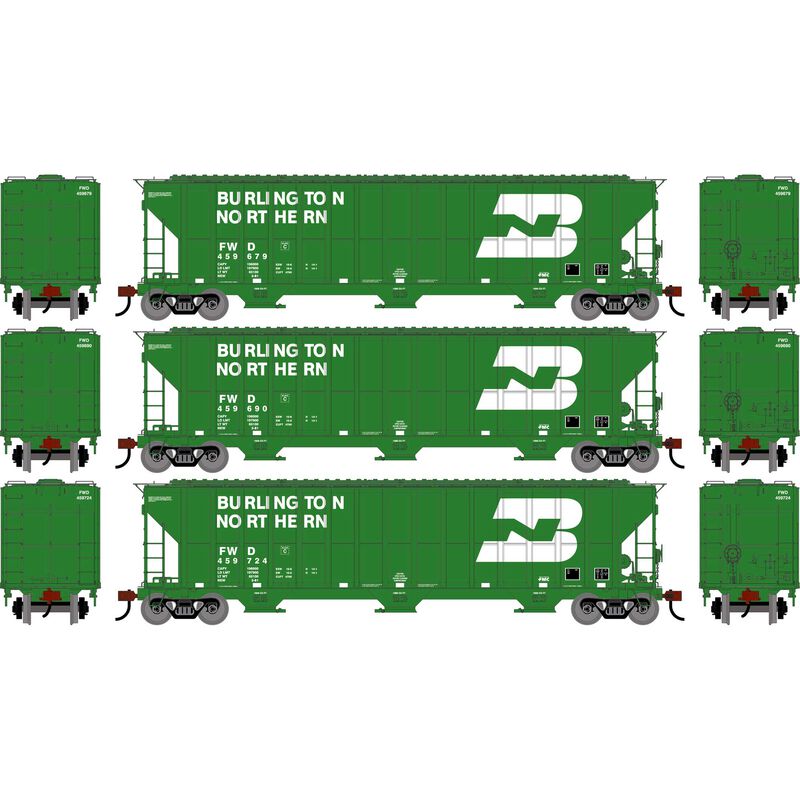 HO ATH FMC 4700 Covered Hopper, FWD #459679/459690/459724 (3)