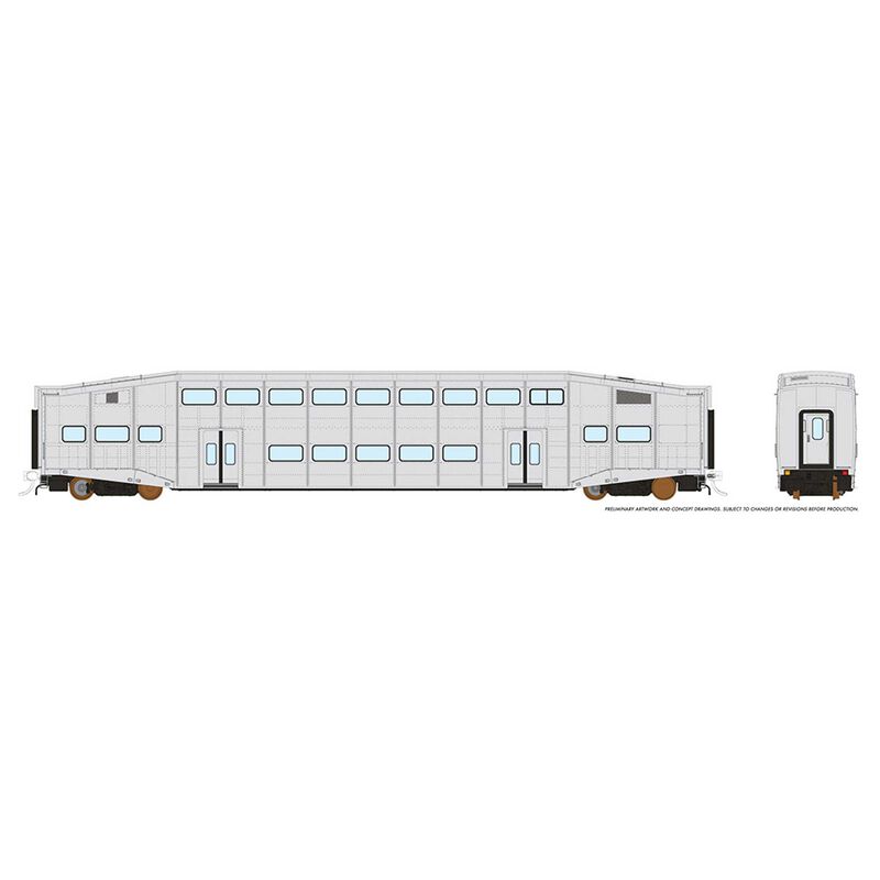 HO BiLevel Commuter Car: UNDEC Series I Coach