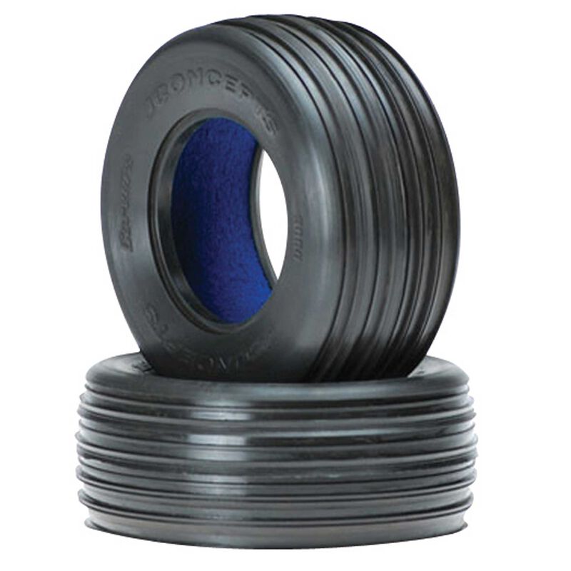 1/10 Carvers 2.2&rdquo; Front Short Course Tires and Inserts, Green Compound (2)