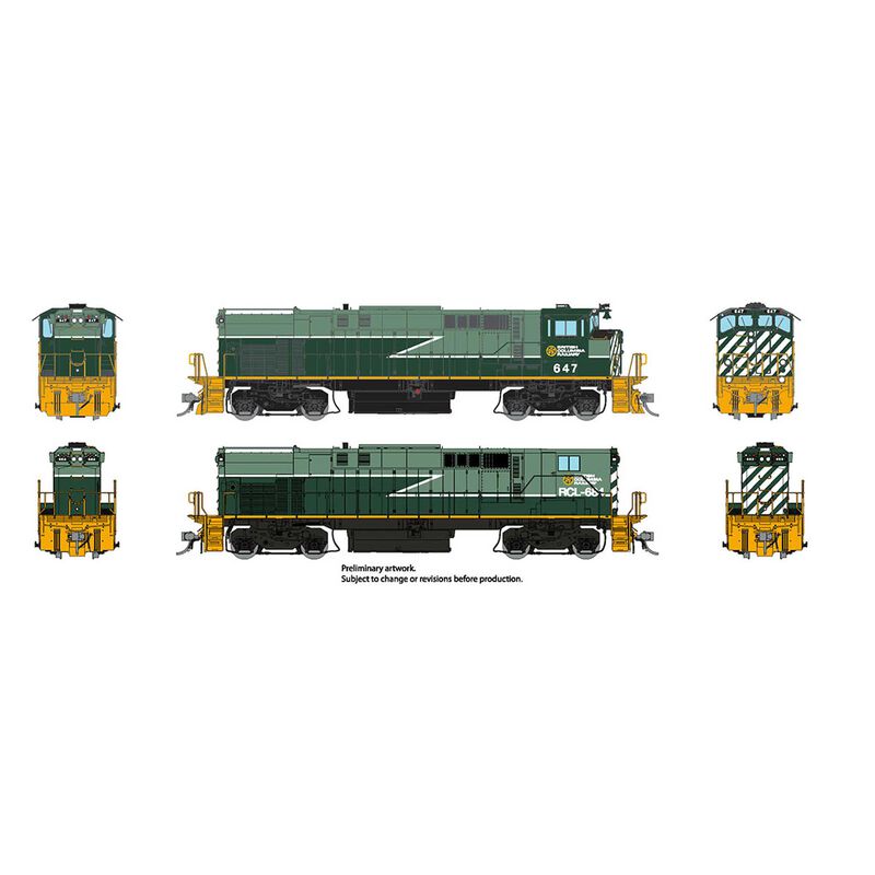HO M-420 & M-420B DC Locomotive Set BCR Lightning #645, #688