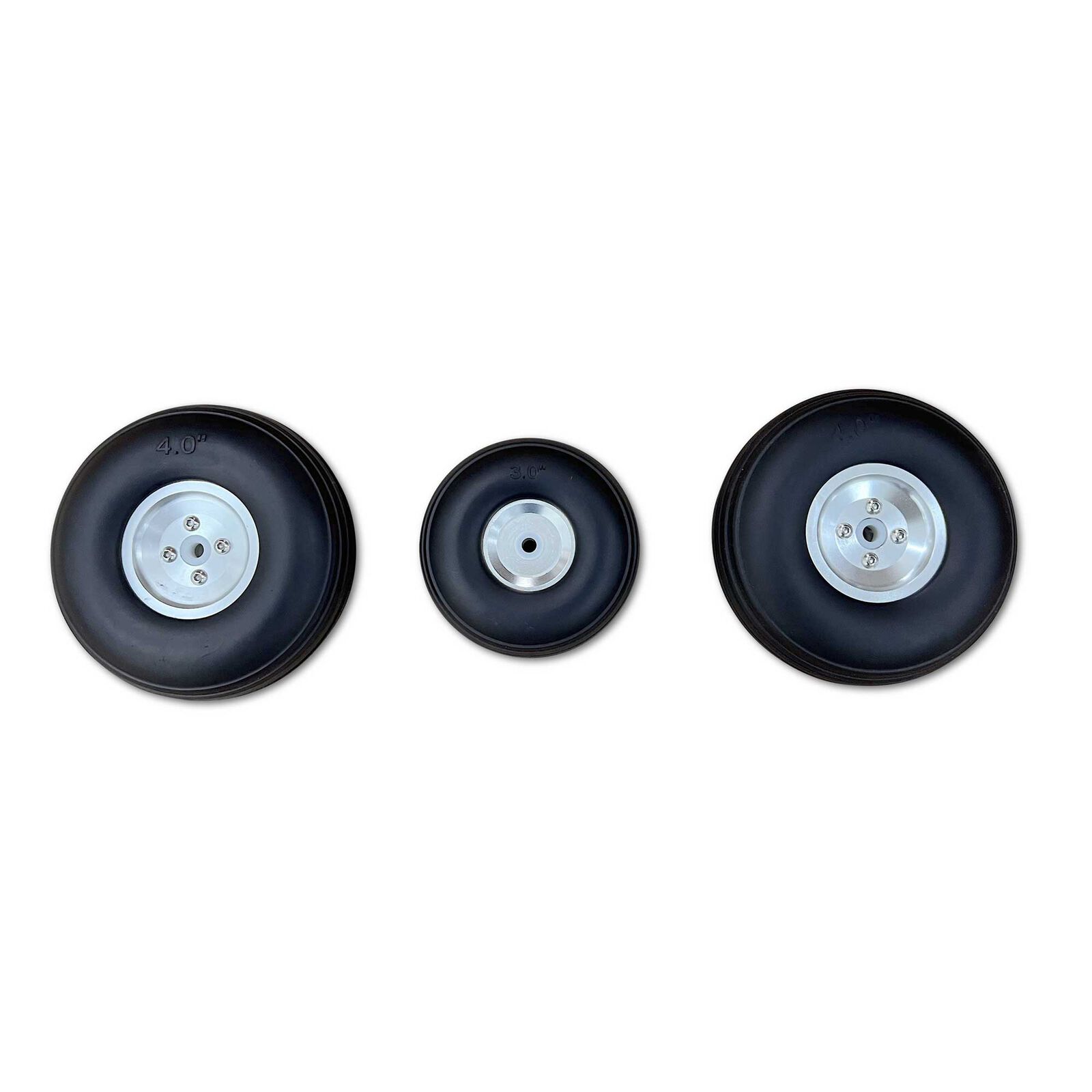 Aluminum Hub Wheel Set (3): OV-10 Bronco 20cc