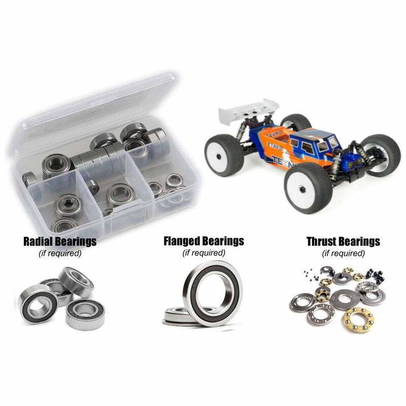 Rubber Shielded Bearing Kit, 1/8 Tekno ET48 2.2