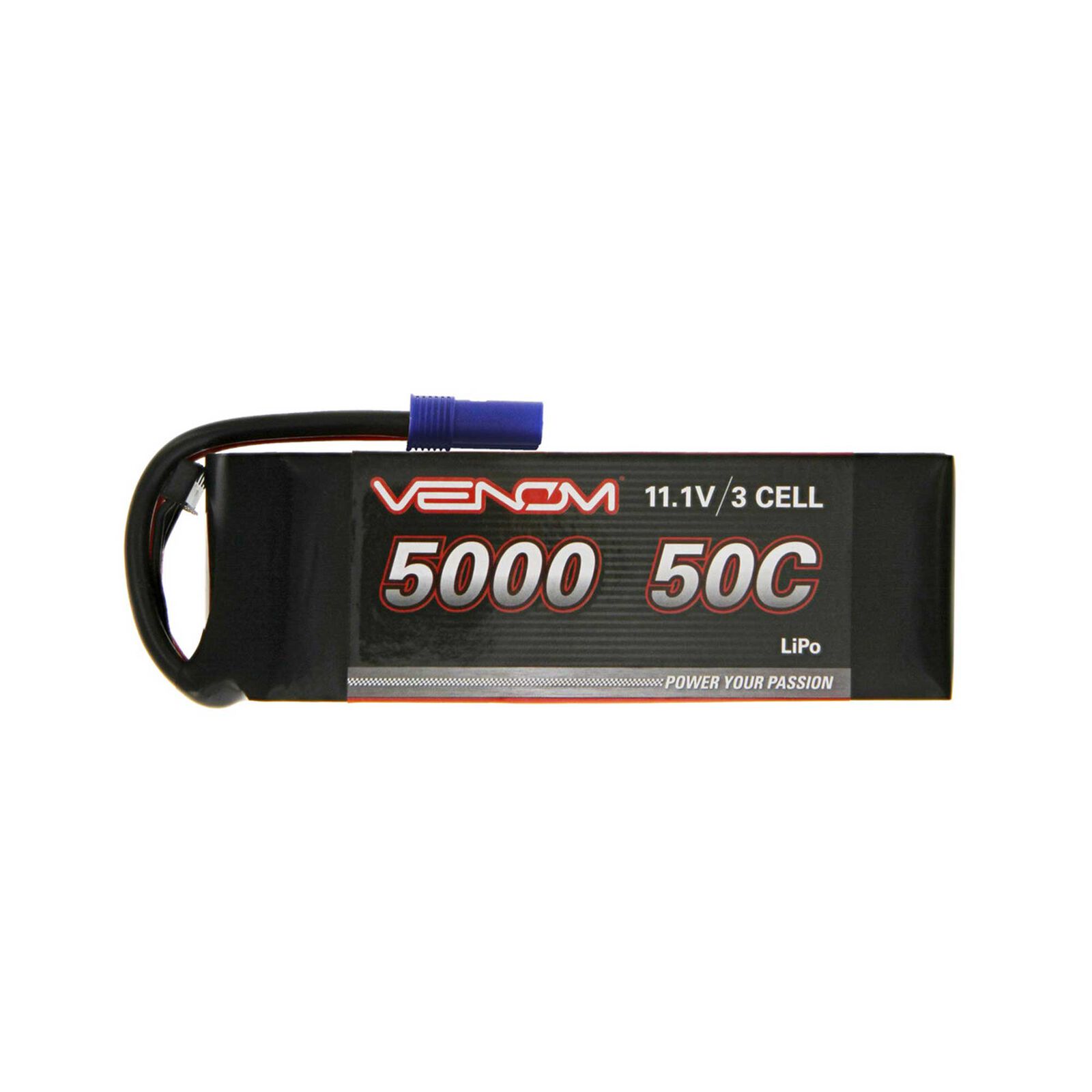 11.1V 5000mAh 50C 3S LiPo Battery: EC5