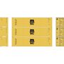 N ATH 40' Corrugated High-Cube Containers, MSCU #726077-3/726115-2/726140-3 (3)