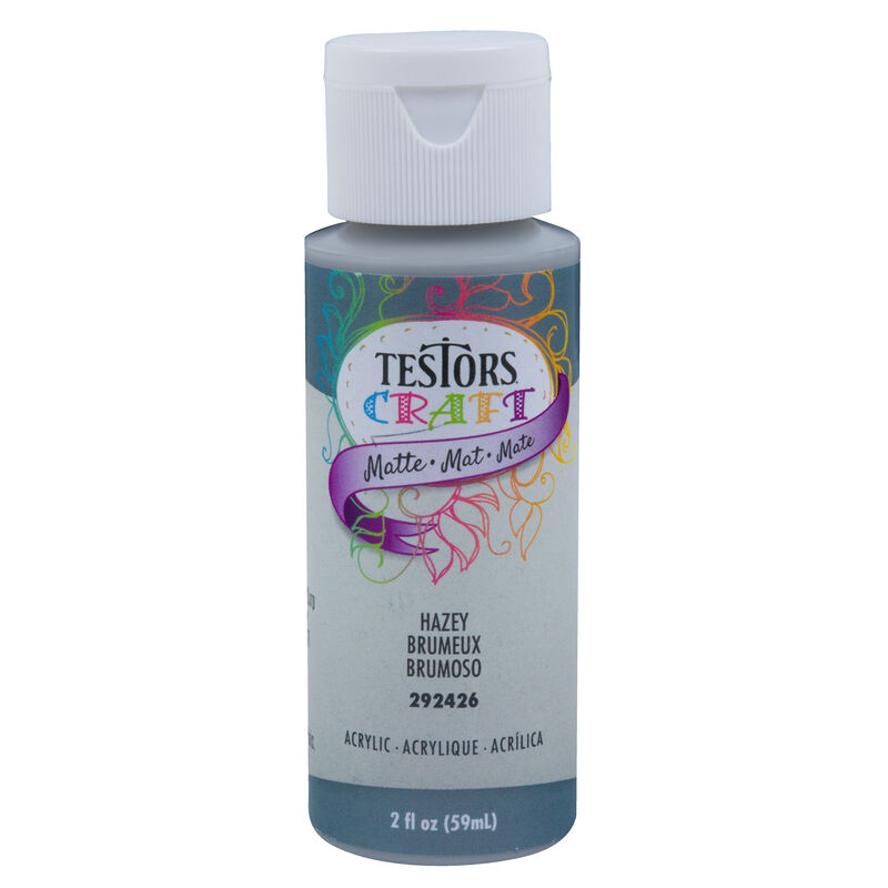 Testors 2oz Acrylic Craft Paint, Satin Hazey