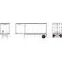 HO 28' Container & Chassis, Container- FSTU #622117/Chassis-FTSZ #125666