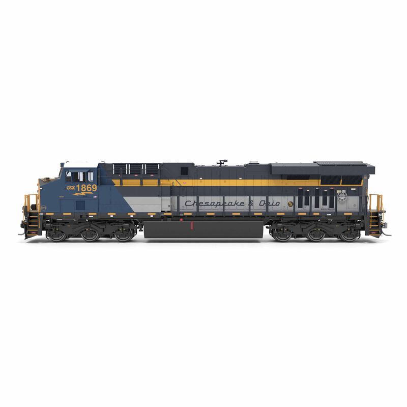 HO GE ES44AC, CSX 1869, C&O Heritage Paint, No-Sound / DCC-Ready