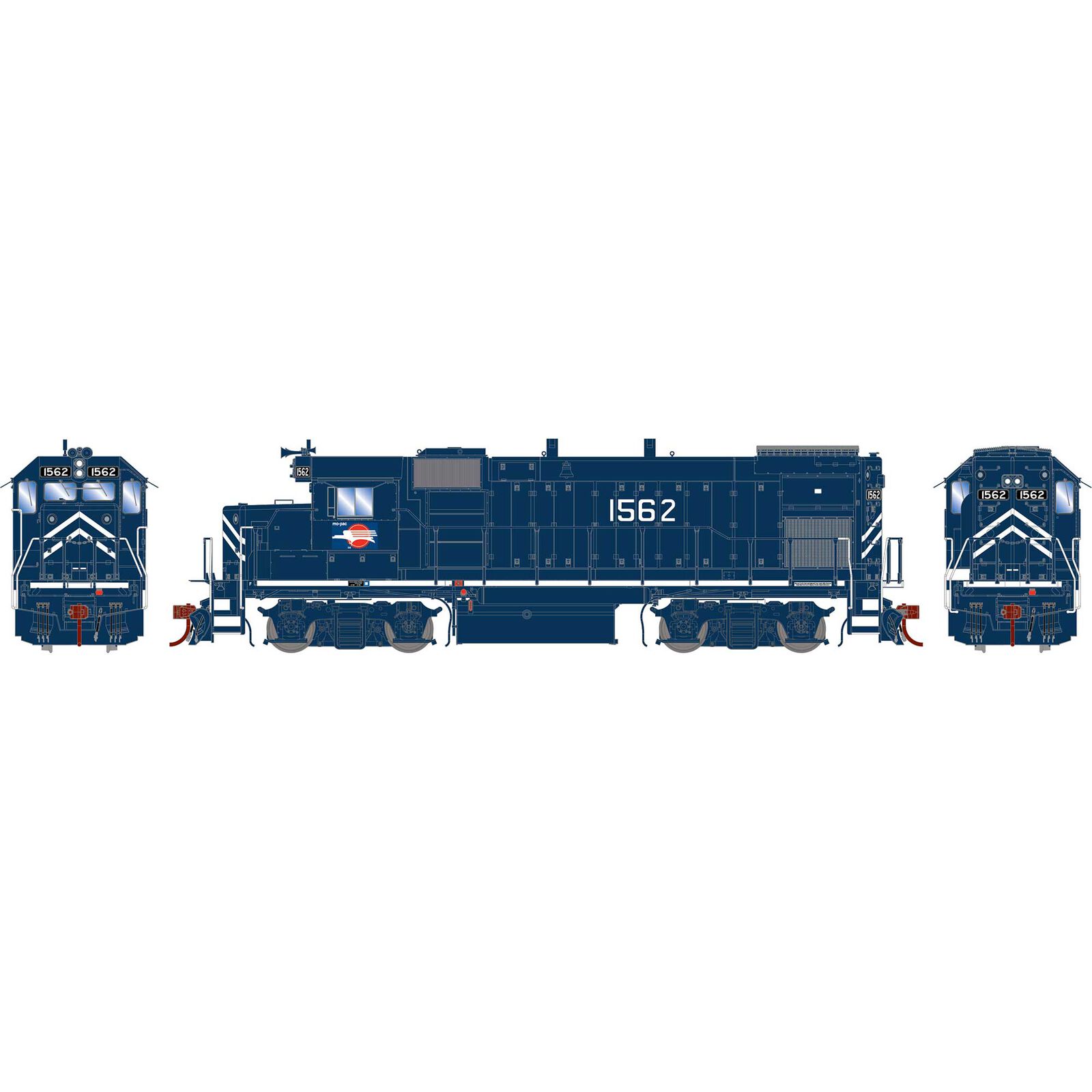 HO GP15-1Locomotive , Missouri Pacific #1562